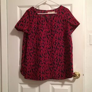 Faded glory many & red top size xl 14-16